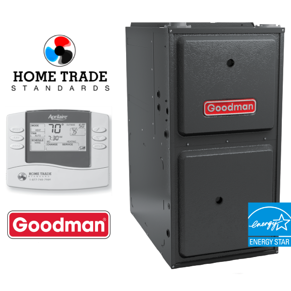 Goodman Furnace GMVC96 | 2 Stage Furnace | 80,000 BTU Up To 96% AFUE